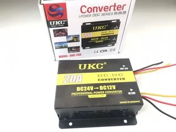 Инвертор напряжения UKC DC/DC 24v-12v 20A, преобразователь напряжения