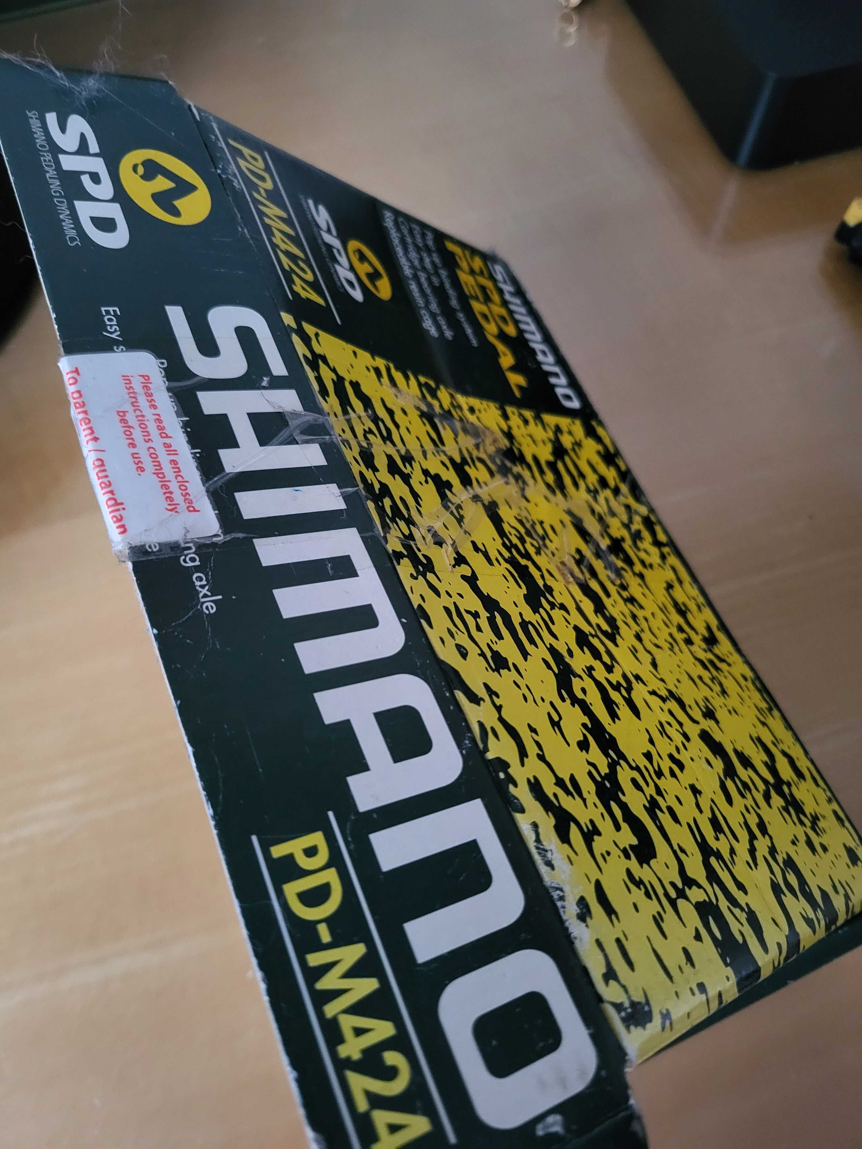 pedały mtb enduro Shimano PD m424 +bloki