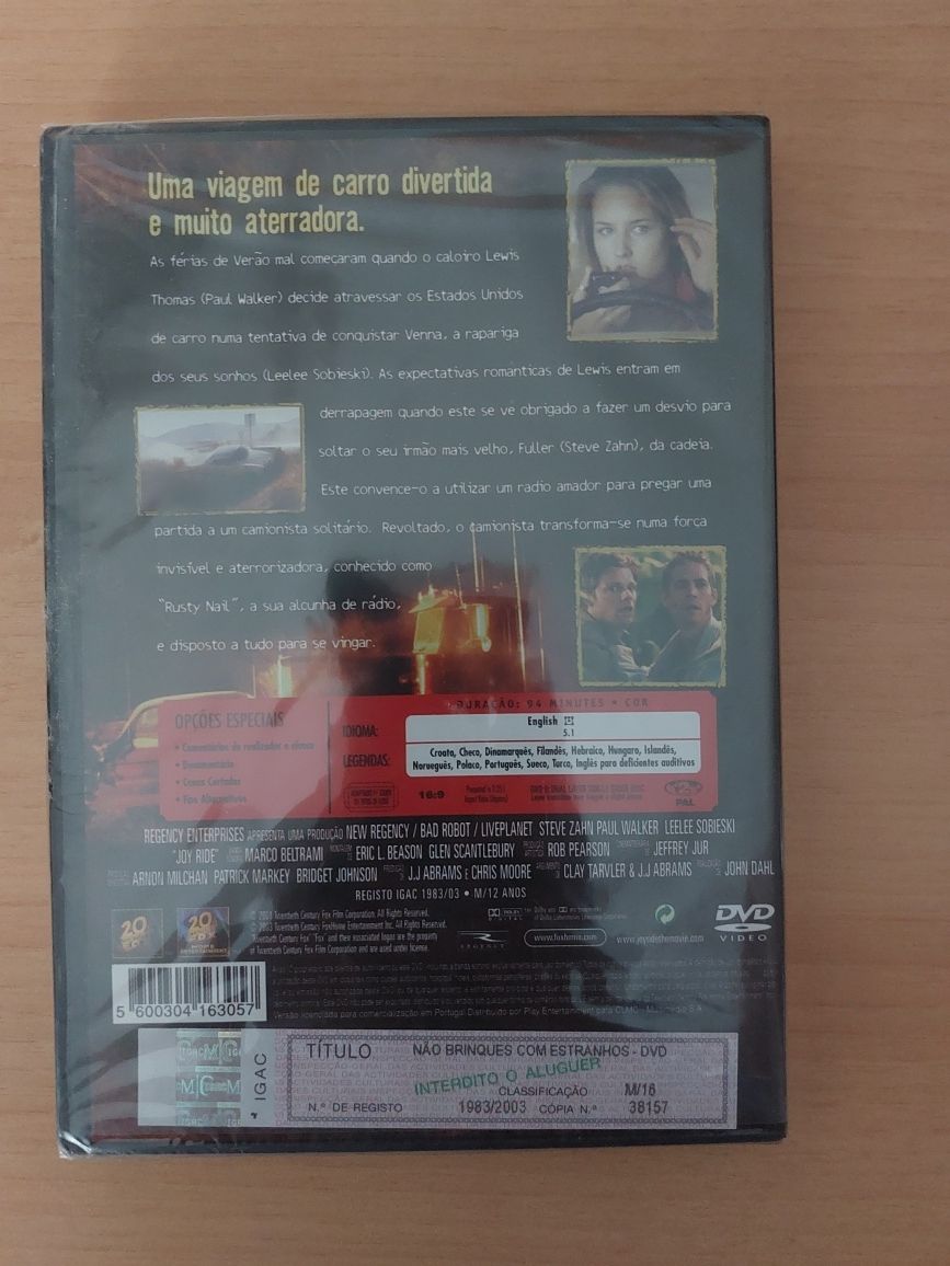 DVD NOVO / Original / SELADO - Não Brinques com Estranhos