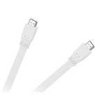 Kabel HDMI-HDMI płaski biały 2.0v 1.5M