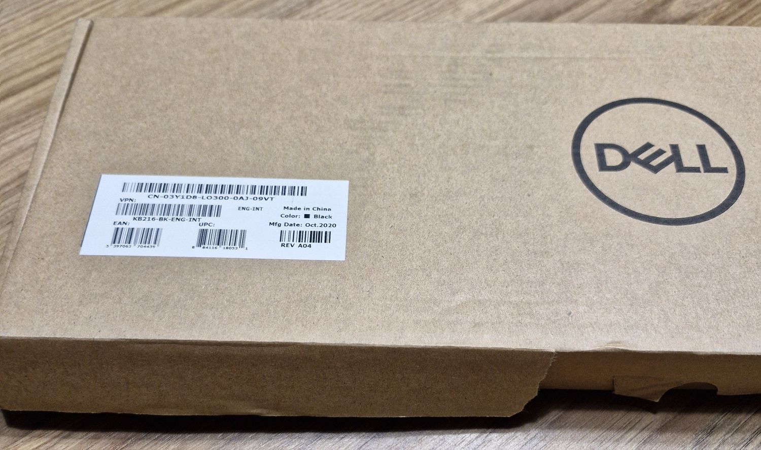 Klawiatura Dell USB KB216 BK ENG INT nowa