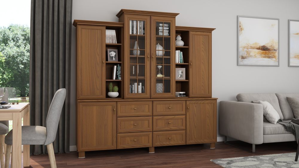 witryna 210 meblast wiśnia porto tradycyjna do jadalni