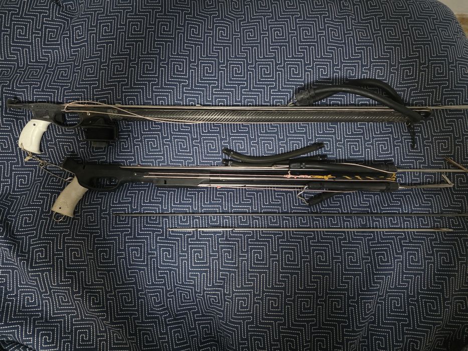 Armas pesca caça submarina Picasso 2 disparos e Omer carbono c/carreto