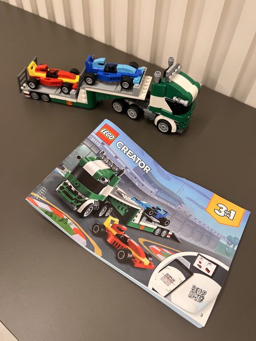 Lego creator 3в1 Транспортер гоночних автомобілів