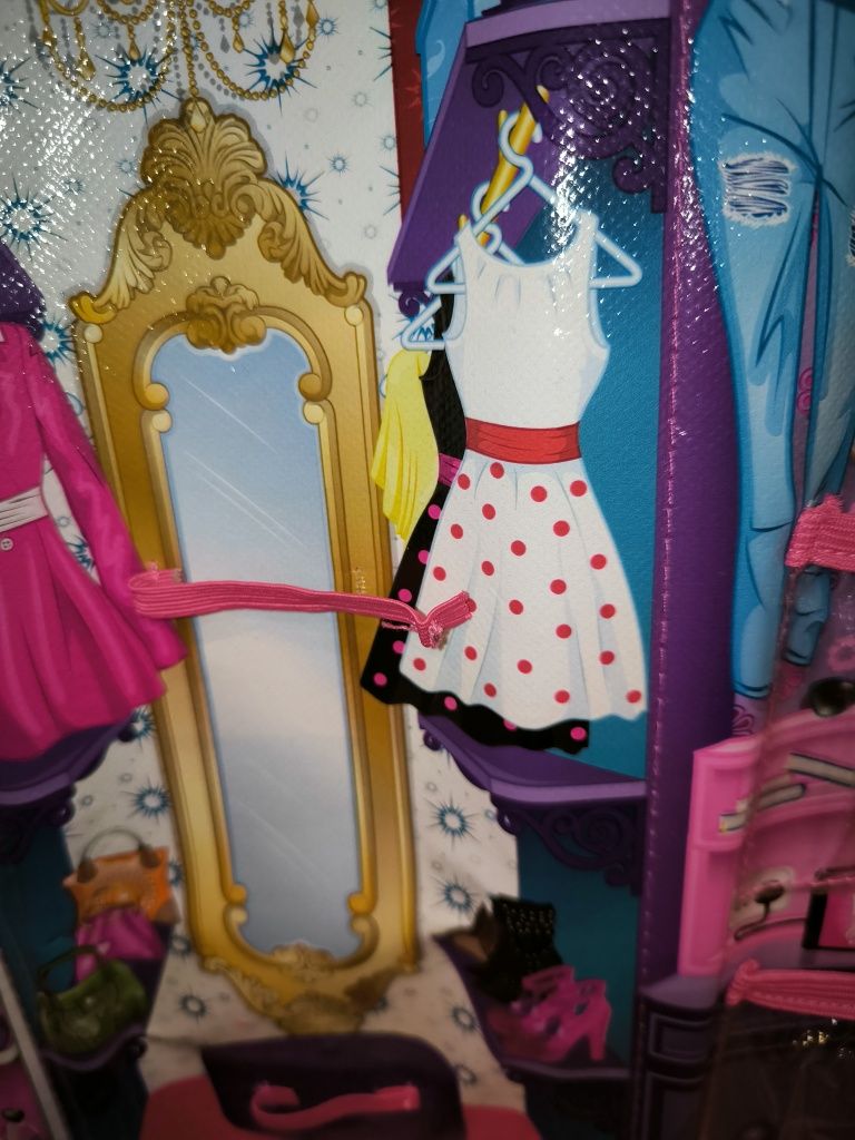 Lalka Barbie torebka szafa szafka toaletka Zuru sparkle girlz