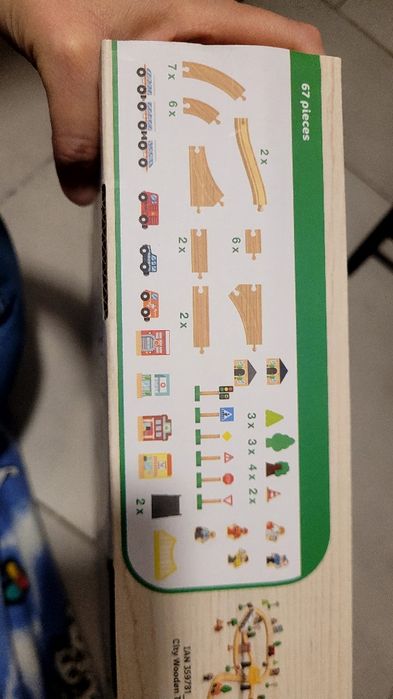 Drewniany zestaw tory playtive miasto