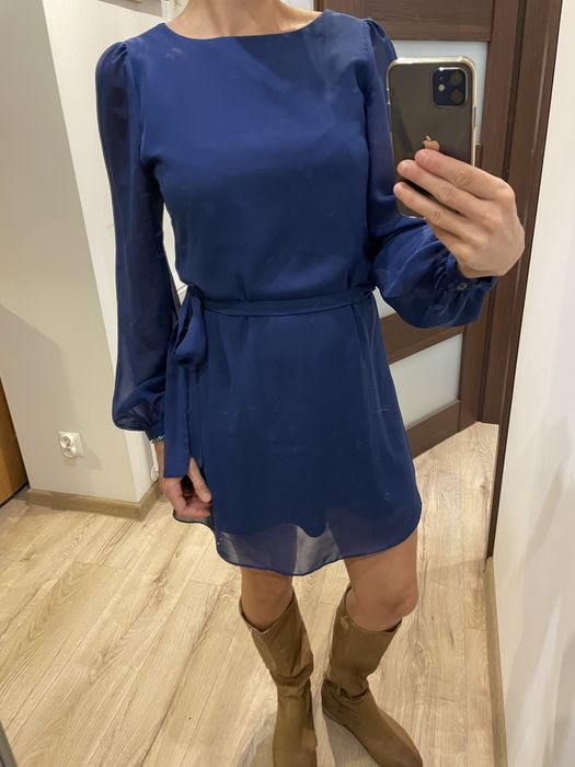 Sukienks granatowa S 36