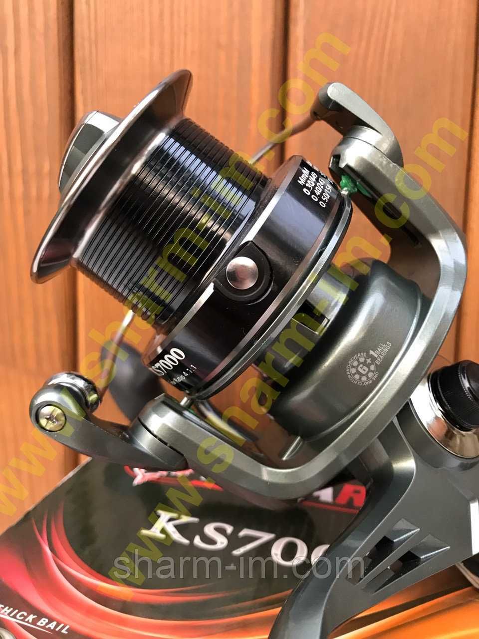 Карповая катушка Durareel KS 7000 (6+1 bb) с Байтранером