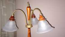 stylowa lampa stojąca podłogowa 3 klosze