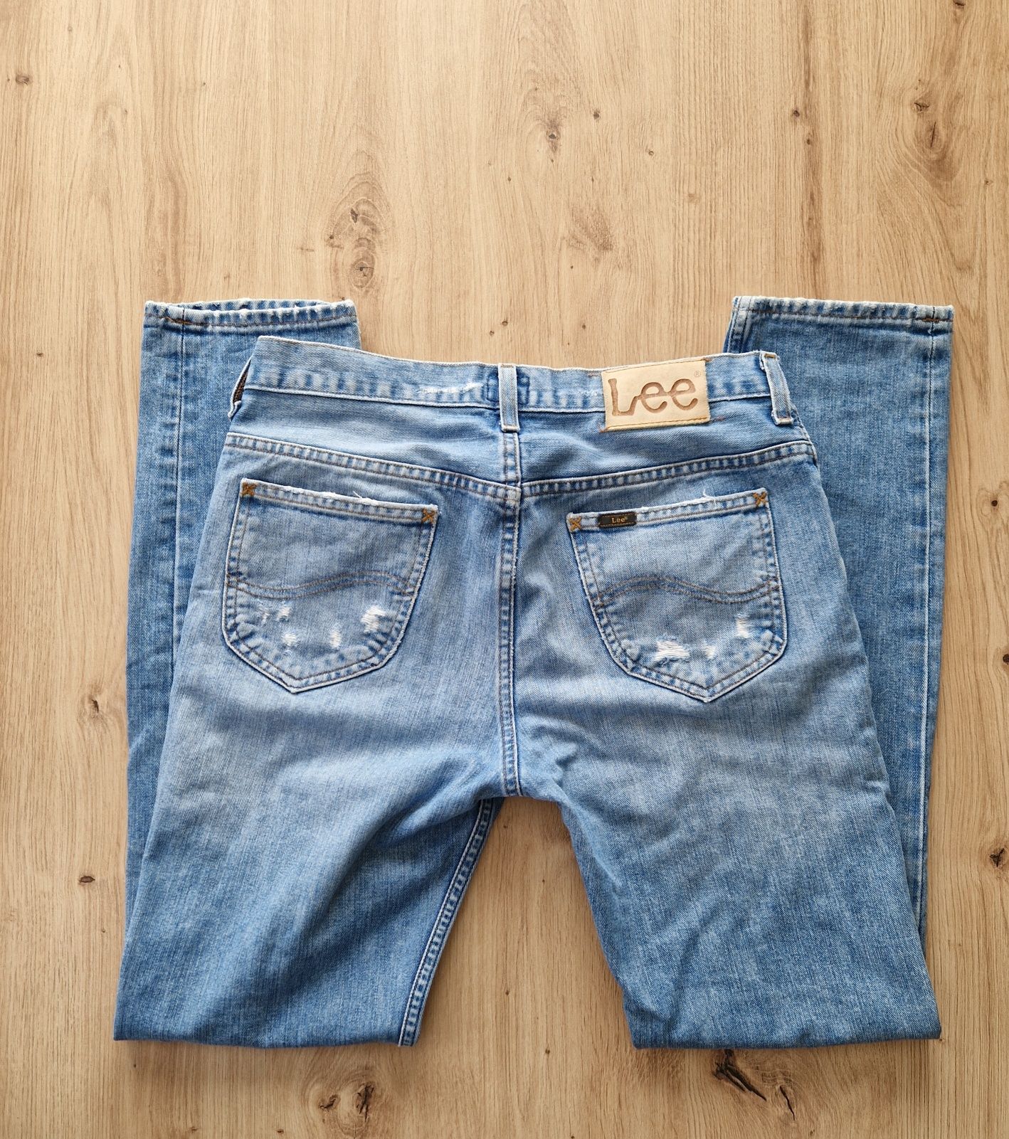 Jeansy proste męskie Lee Rider W30 L32