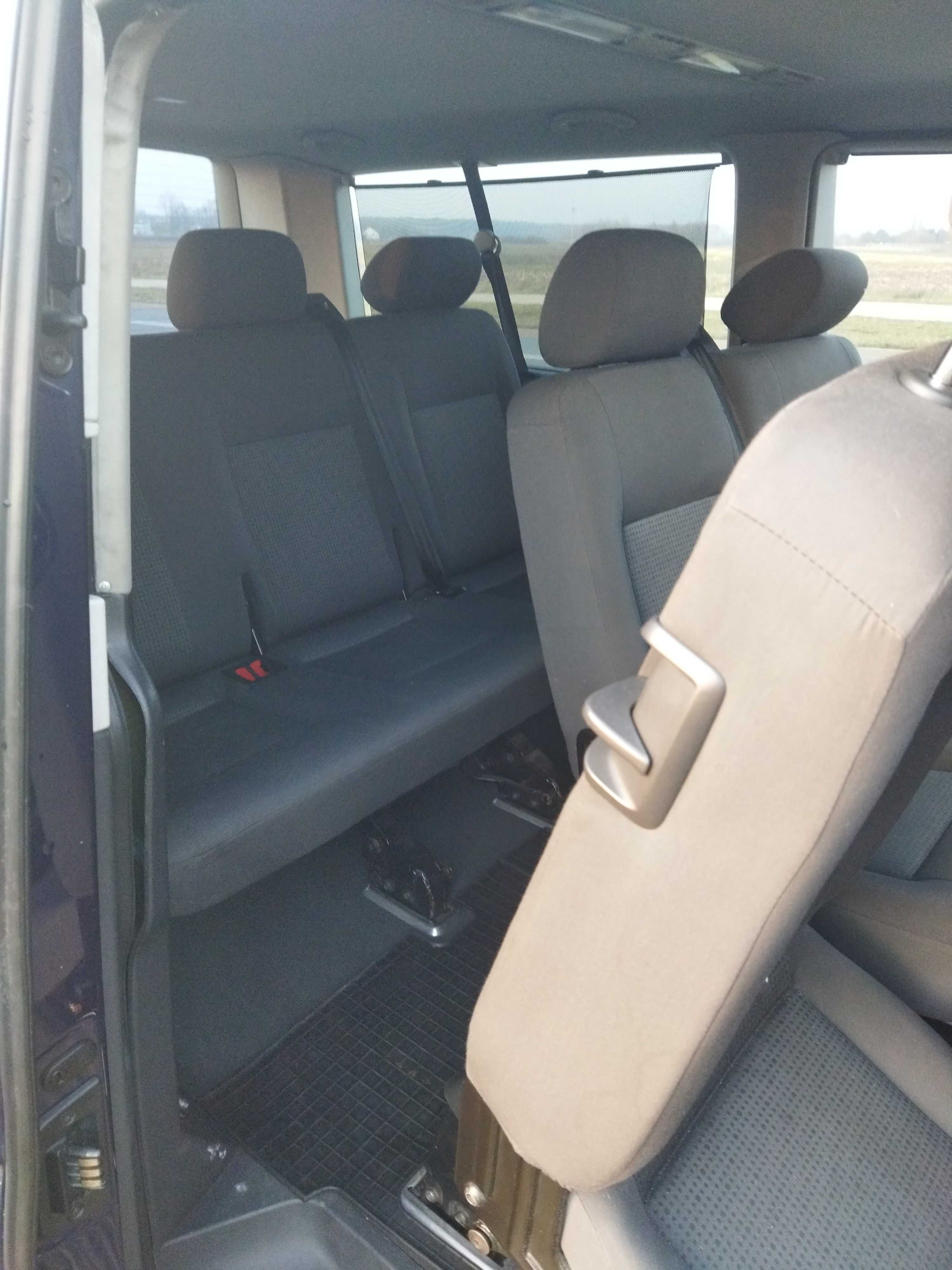Kanapy siedzenia fotele antracyt Volkswagen T5 Caravelle Transporter