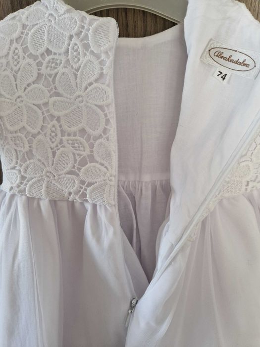 Komplet sukienka r. 68/74 + bolerko r. 68, stan idealny