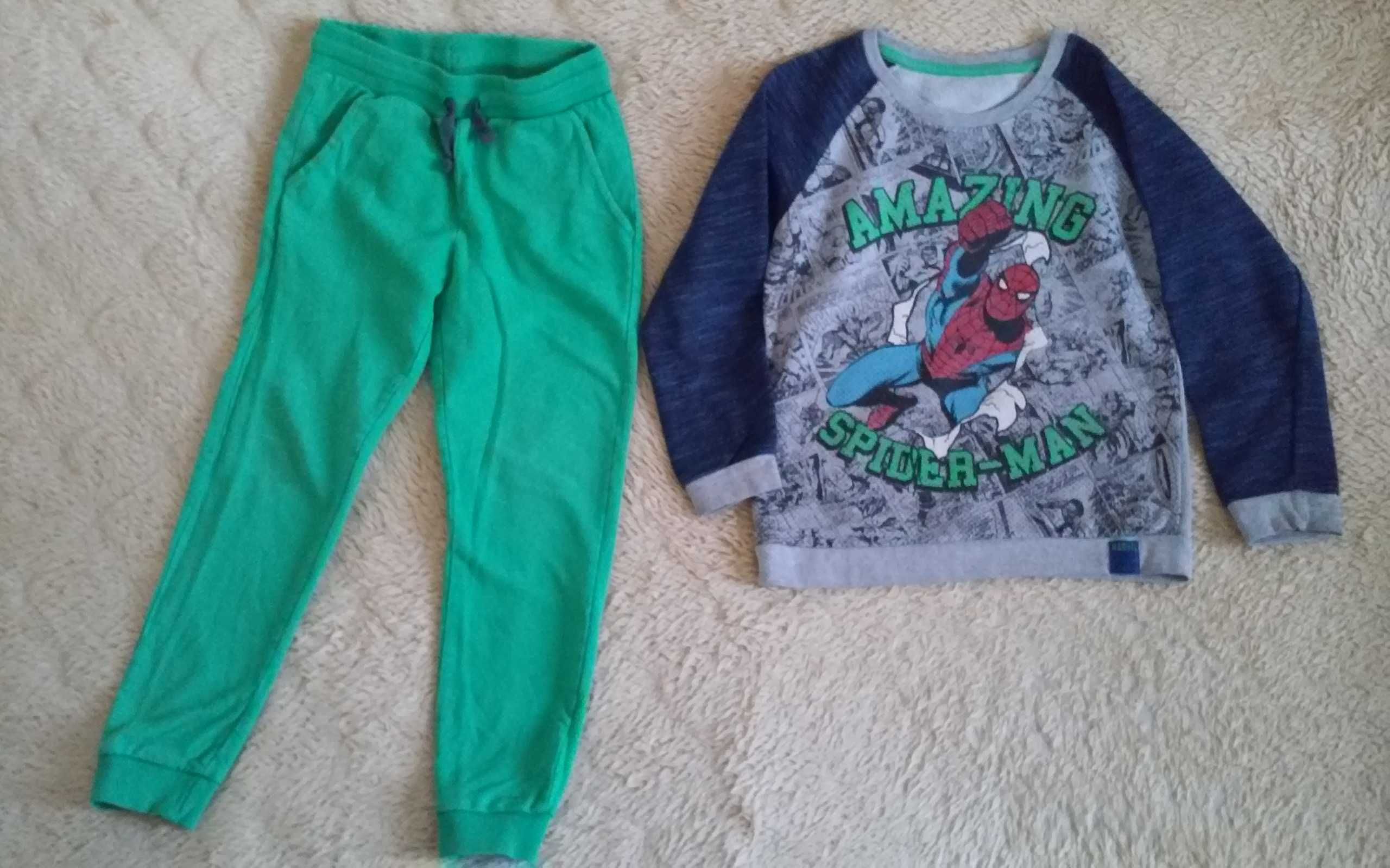 Bluza i spodnie dres Marvel Primark 7-8 lat 128 cm.