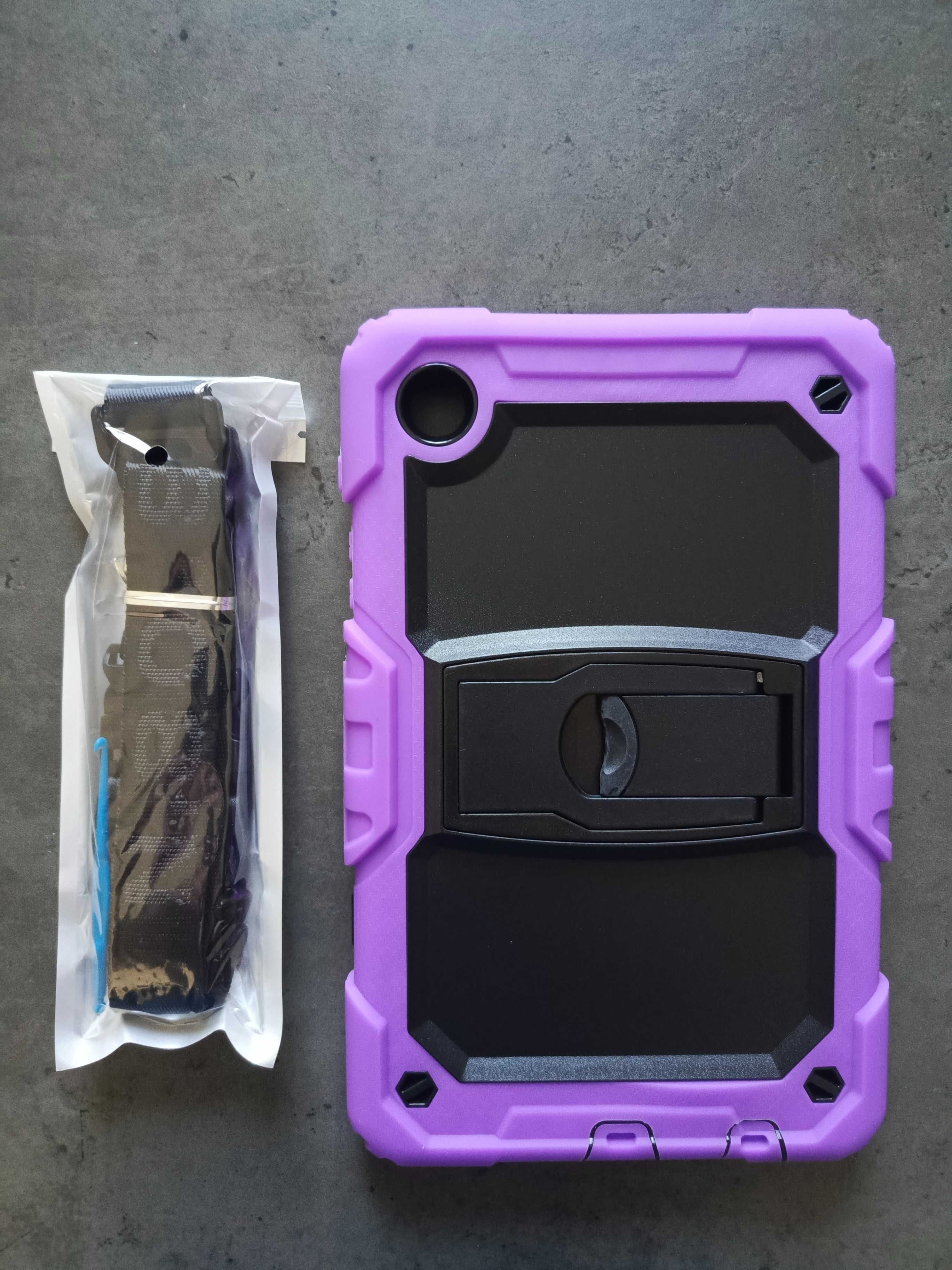 Etui Case do Samsung A7 Lite T220 Pancerne Fioletowo Czarne