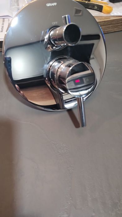 Bateria natryskowa Graff M.E., podtynkowa, chrom