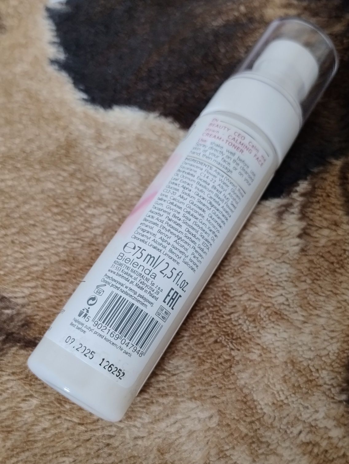 Bielenda krem tonik kojący beauty ceo