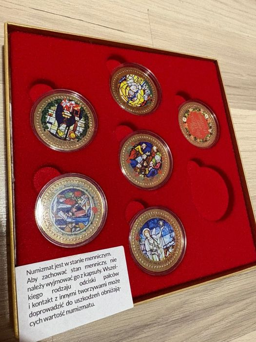 Złota Kolekcja Bożonarodzeniowa monet numizmatyka