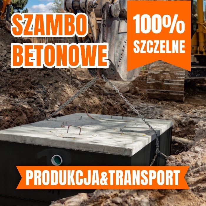 Szambo betonowe Zbiornik betonowy na deszczówkę wodę 100% SZCZELNE