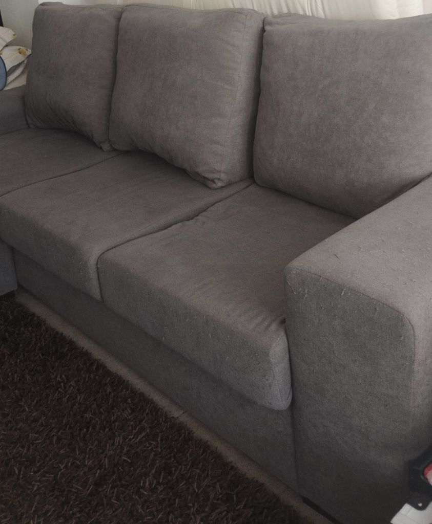 Vendo sofa 3 lugares com chaise long
