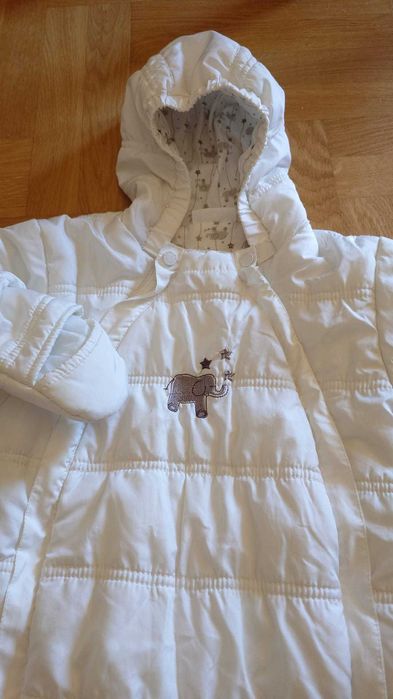 2 ładne kombinezony na jesienną pogodę, rozmiar 74