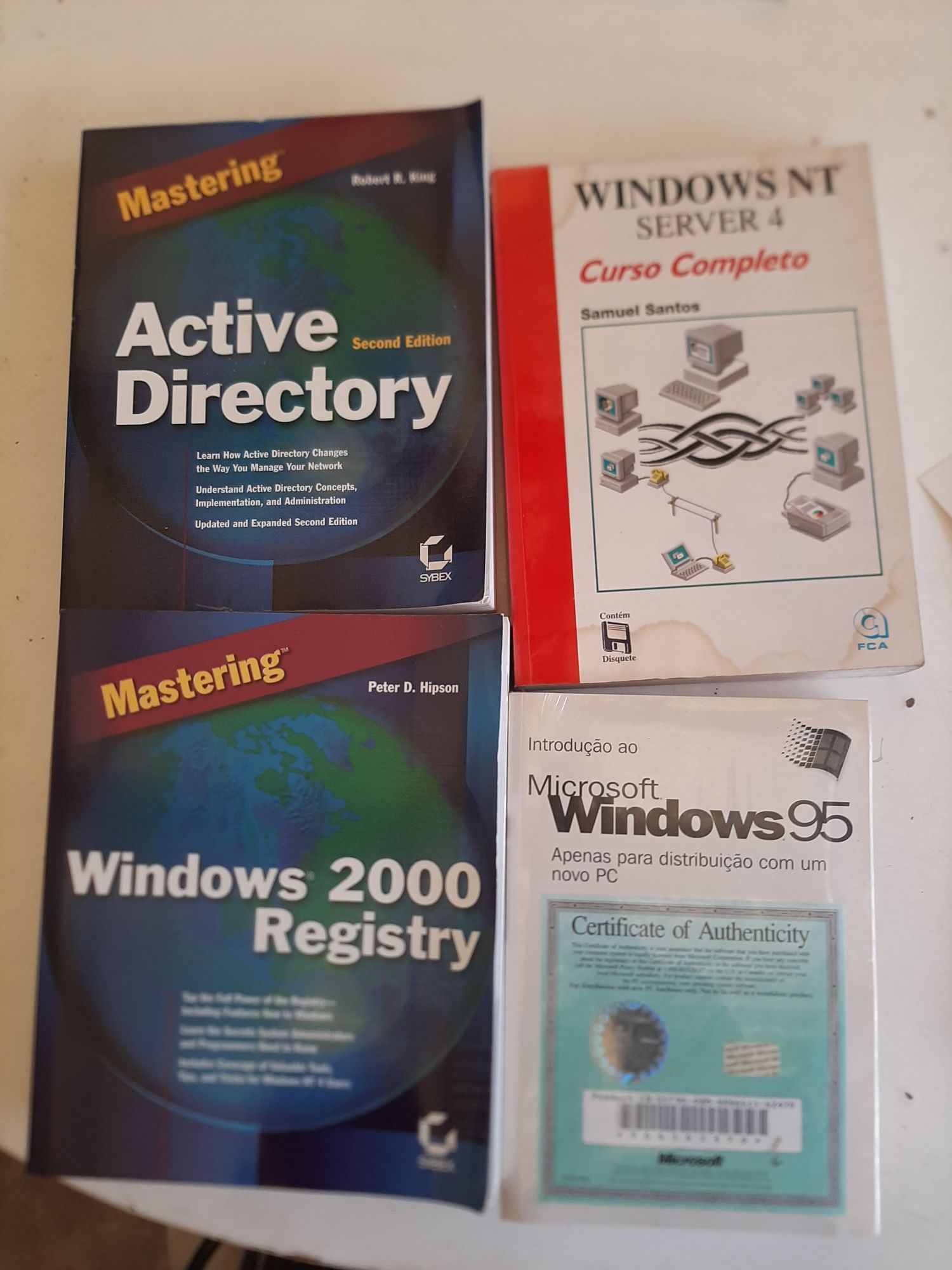 Livros de informática, windows 2000, 1995, NT