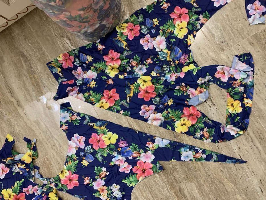 Яркие обрезки ткани