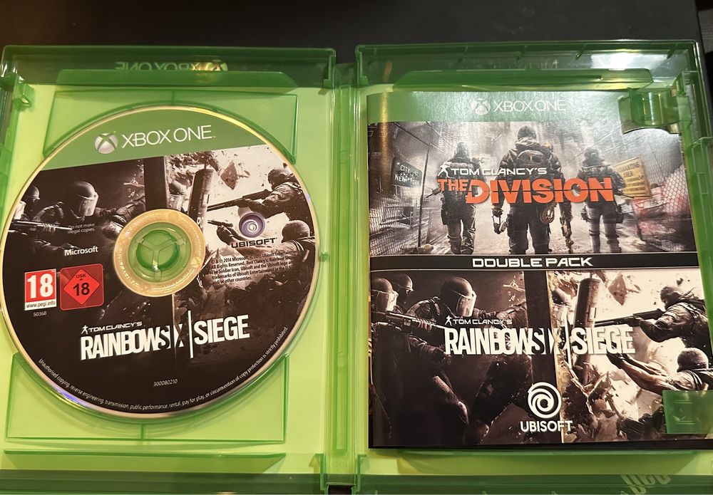 TOM CLANCY’s the division + rainbow six siege Xbox One