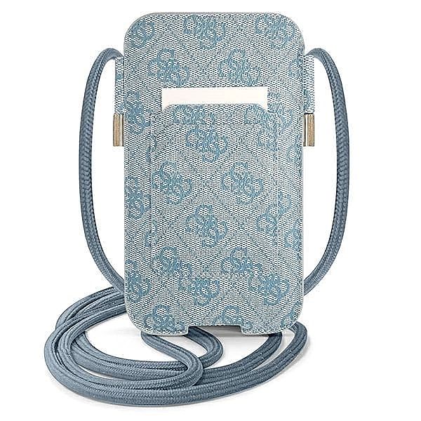 Torebka Guess 4G Stripe 6.1'' - niebieska
