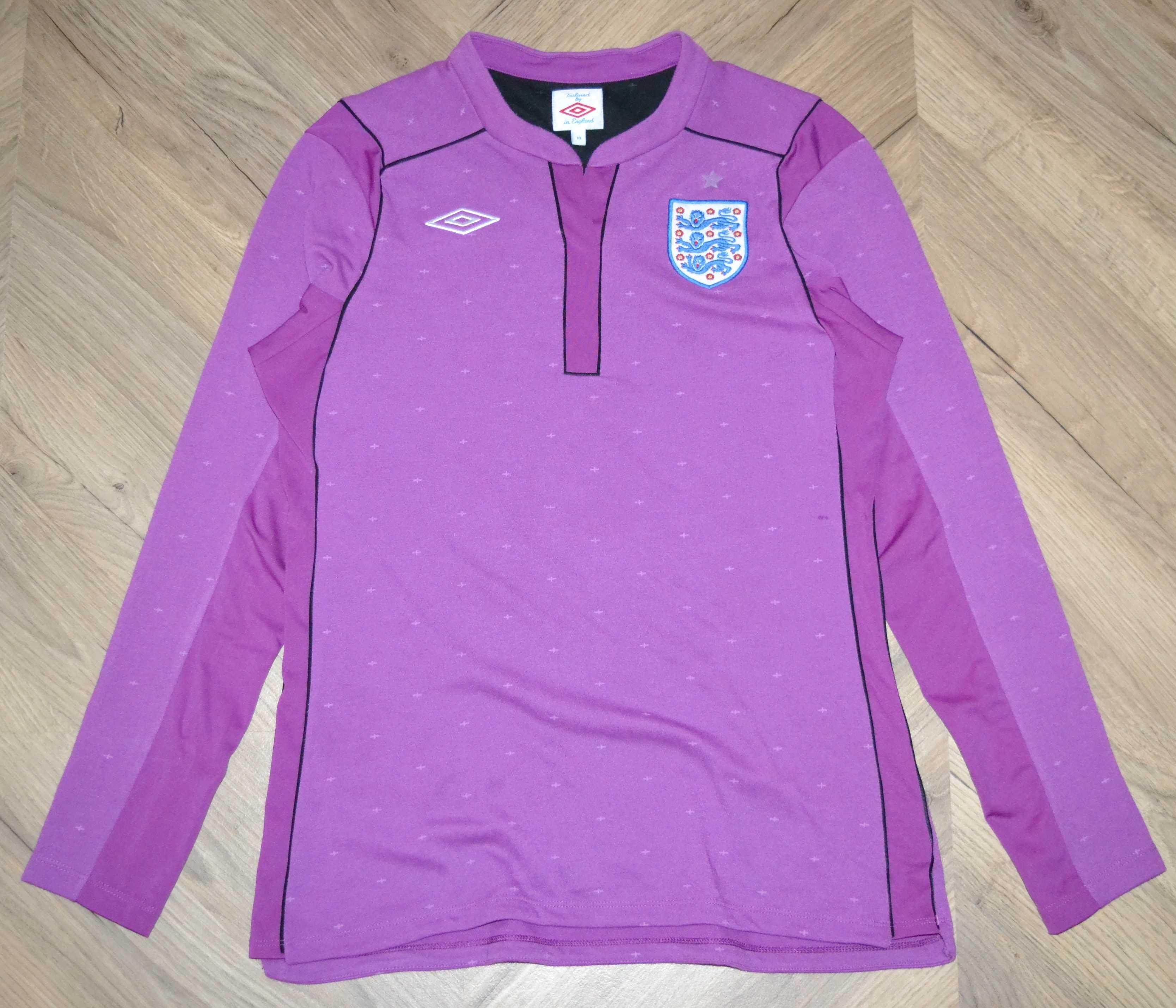 UMBRO fioletowa koszulka z długm rękawem Anglia 2010 special 10 jak M