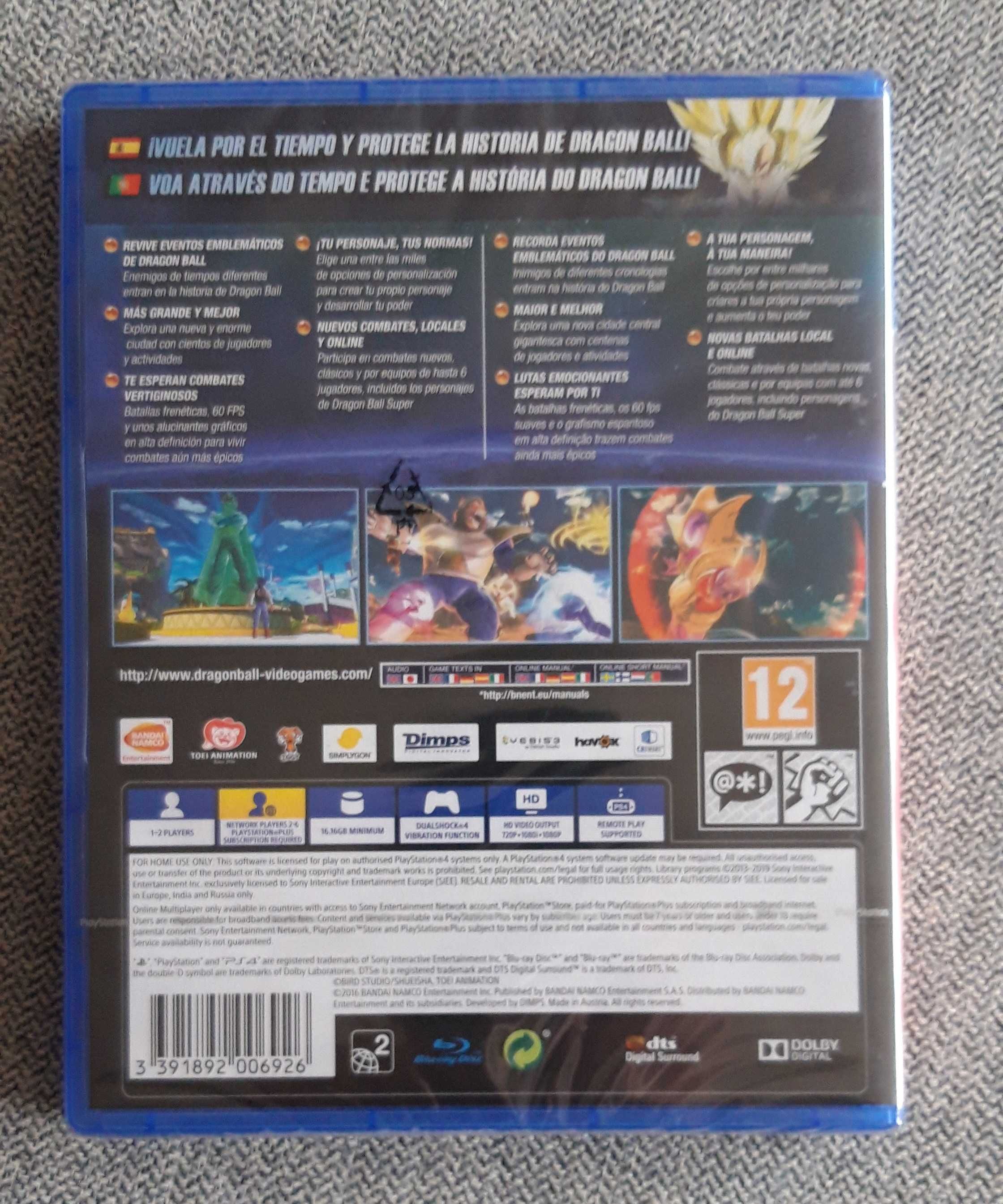 Jogo PlayStation PS4 BragonBall Xenoverse 2 - NOVO e Selado