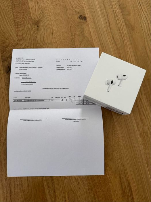 Apple AirPods Pro 2 (Lightning) A2700 oryginalne stan bardzo dobry