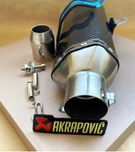 Выхлоп Акрапович прямоток на мотоцикл мото выхлопна Akrapovic