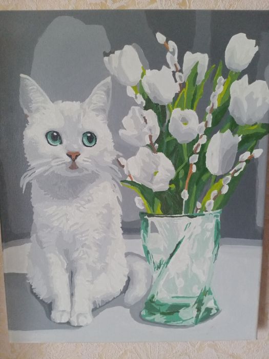 Дві готові картини по номерам