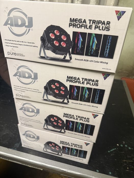 Led par ADJ Mega Tripar Profile Plus Nowe 4 sztuki Showtec, L4me,