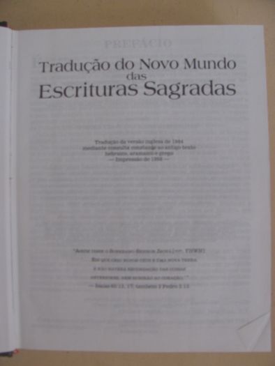 Tradução do Novo Mundo das Escrituras Sagradas