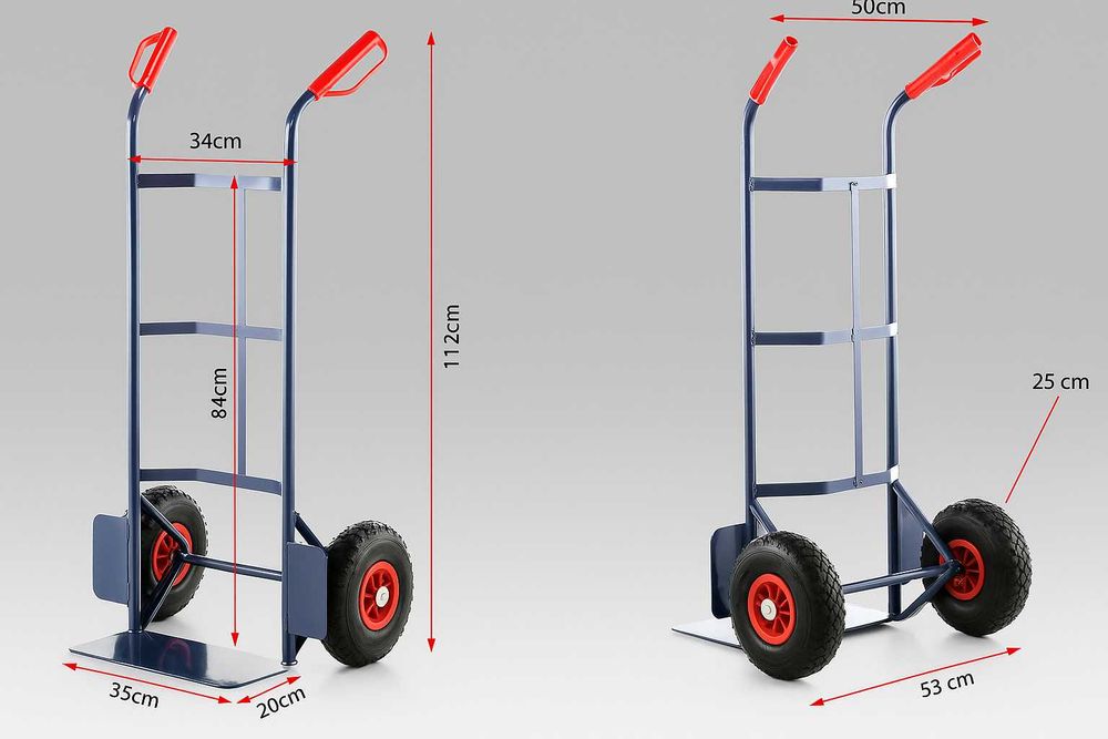 Wózek Magazynowy Transportowy Składany Stalowy Udźwig 200 kg