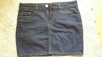 Spódnica mini  spódniczka jeansowa F&F rozm.S