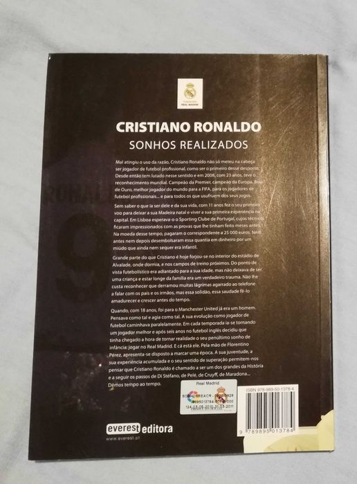 Sonhos Realizados - Livro sobre o Cristiano Ronaldo