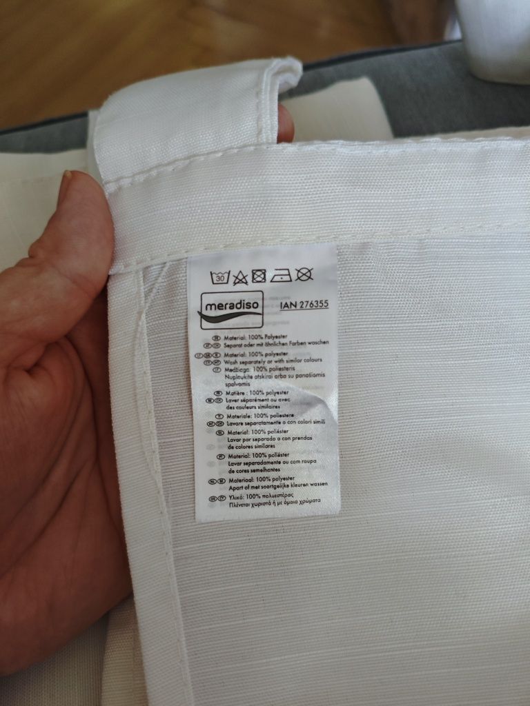 Zasłony białe ok 238 cm