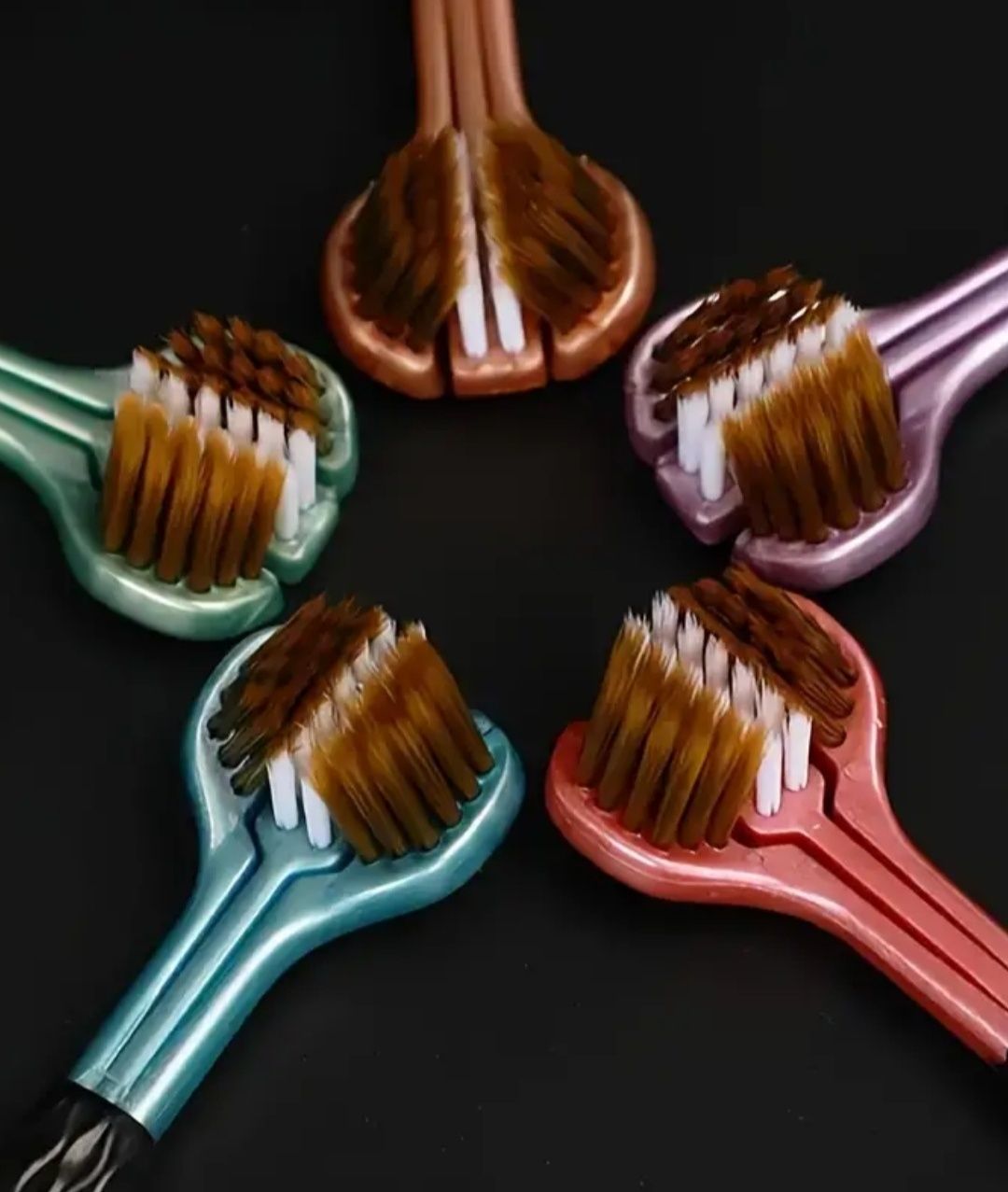 1 Escova de dentes tridimensional 3 lados Autismo + 1 Escova eletrica
