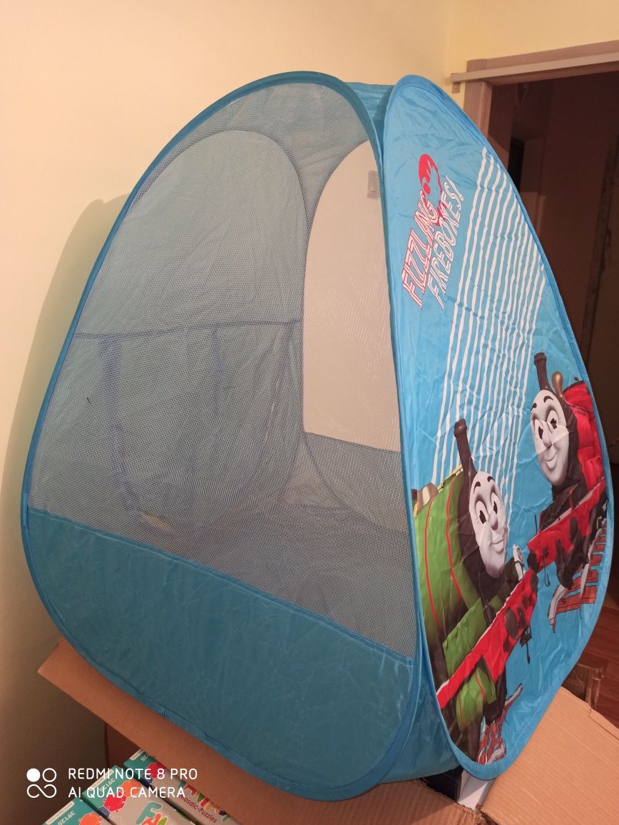 Дитяча ігрова палатка детская намет поліція потяг паровозик Томас