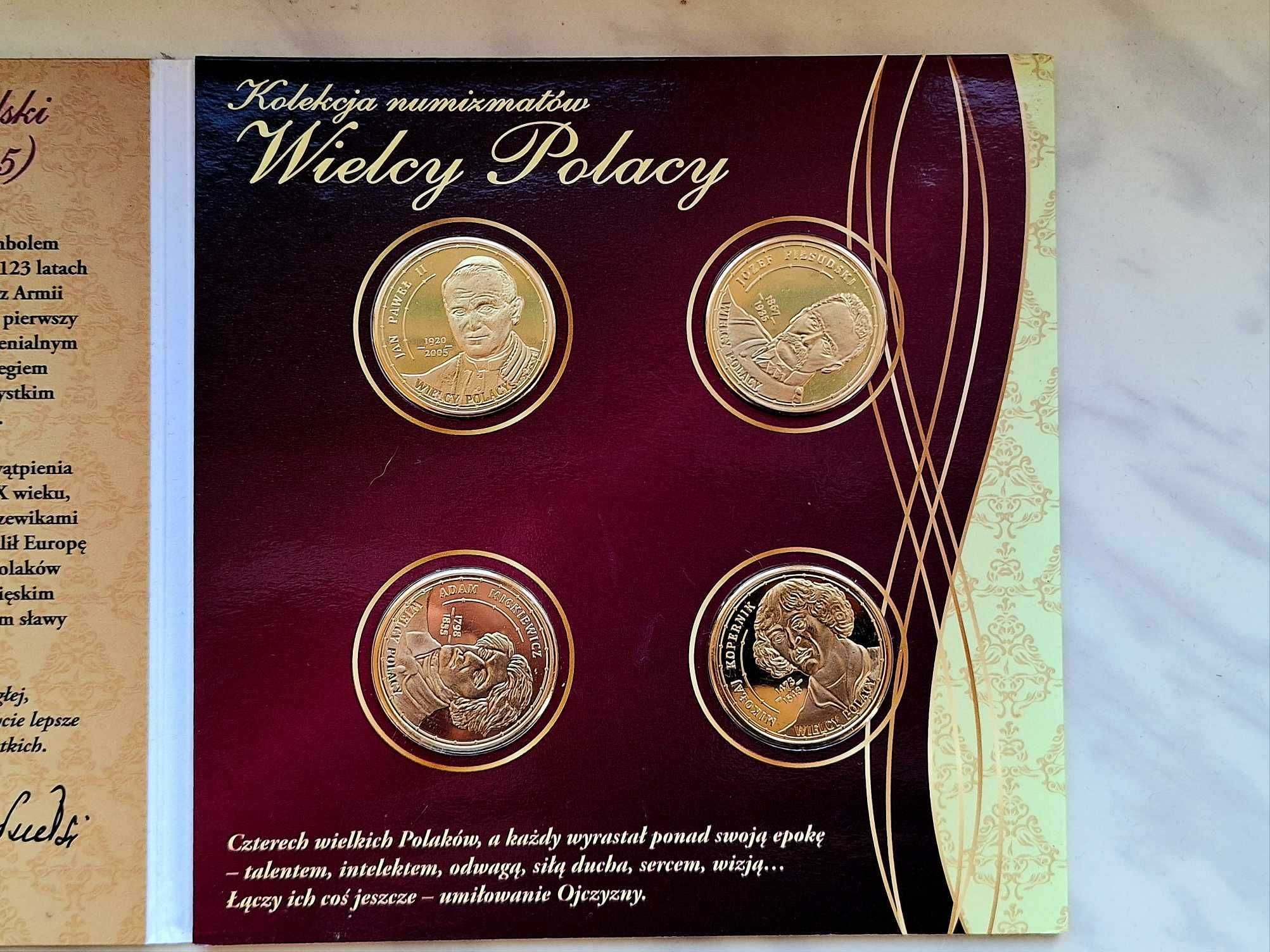 Numizmaty Wielcy Polacy  Jan Paweł II, Piłsudski, Mickiewicz, Kopernik