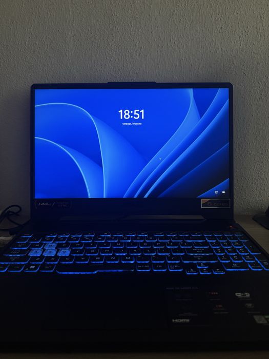 Sprzedam Asus TUF GAMING A15 Ryzen 5 4600H/GTX 1650/8GB RAM/512SSD
