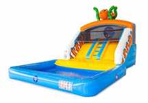 Insuflável com piscina de água/bolinhas