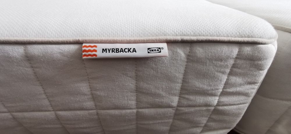 Super materac lateksowy ikea myrbacka stan idealny 90x200 na 180x200