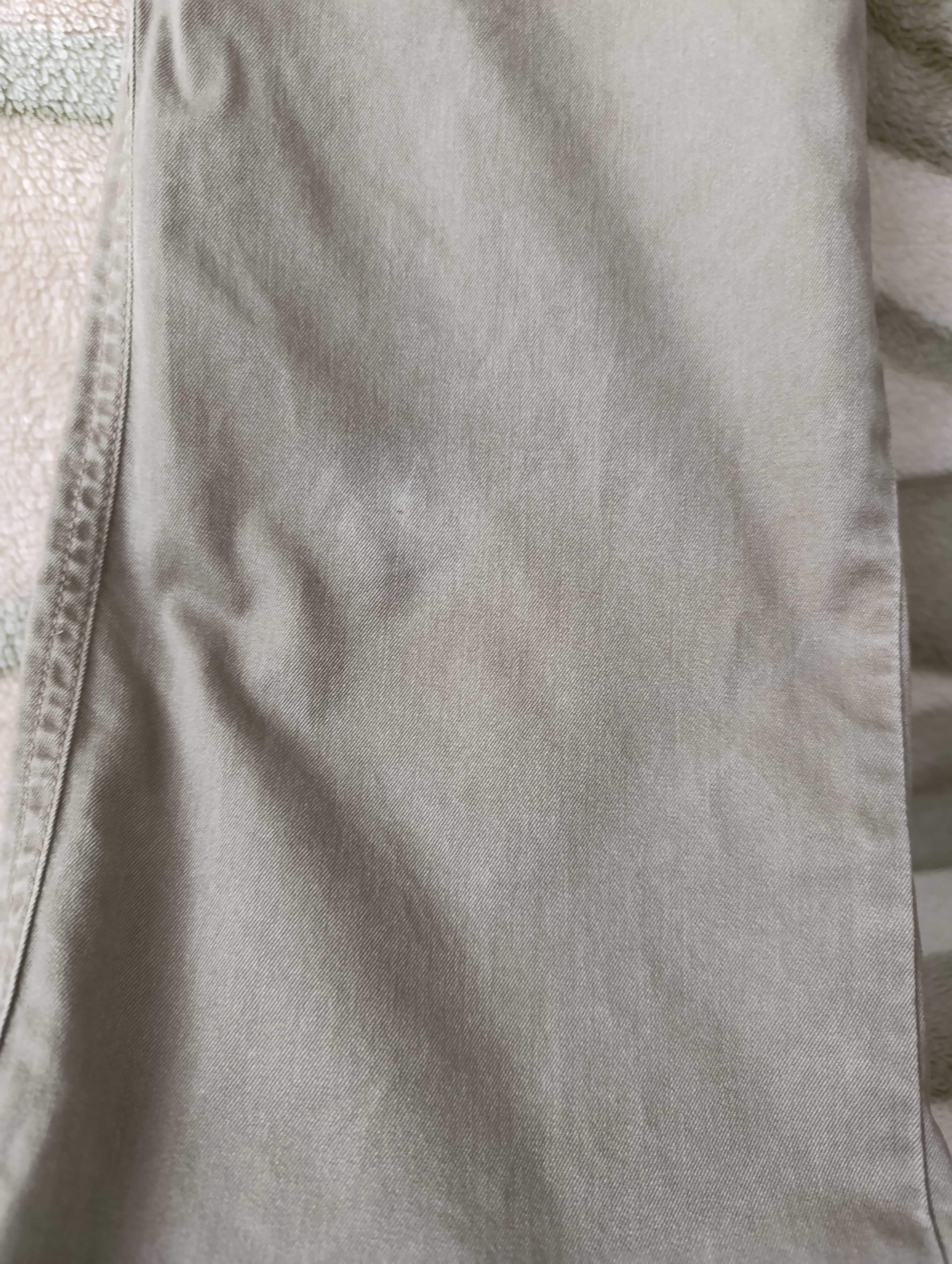 Beżowe spodnie męskie luźne Cottonfield Straight Fit 31 bawełna