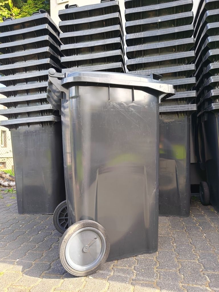 Kosz na śmieci kontener na odpady 240l NORMA PN-EN 840 Dostawa