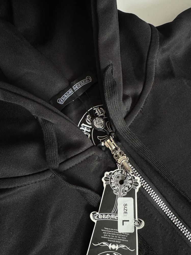 Зіпка Хром Хартс. Зіп-Худі Chrome Hearts L