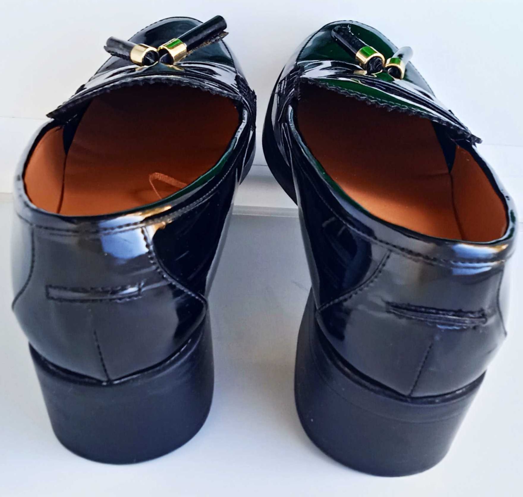 Женские лаковые туфли лоферы H & M