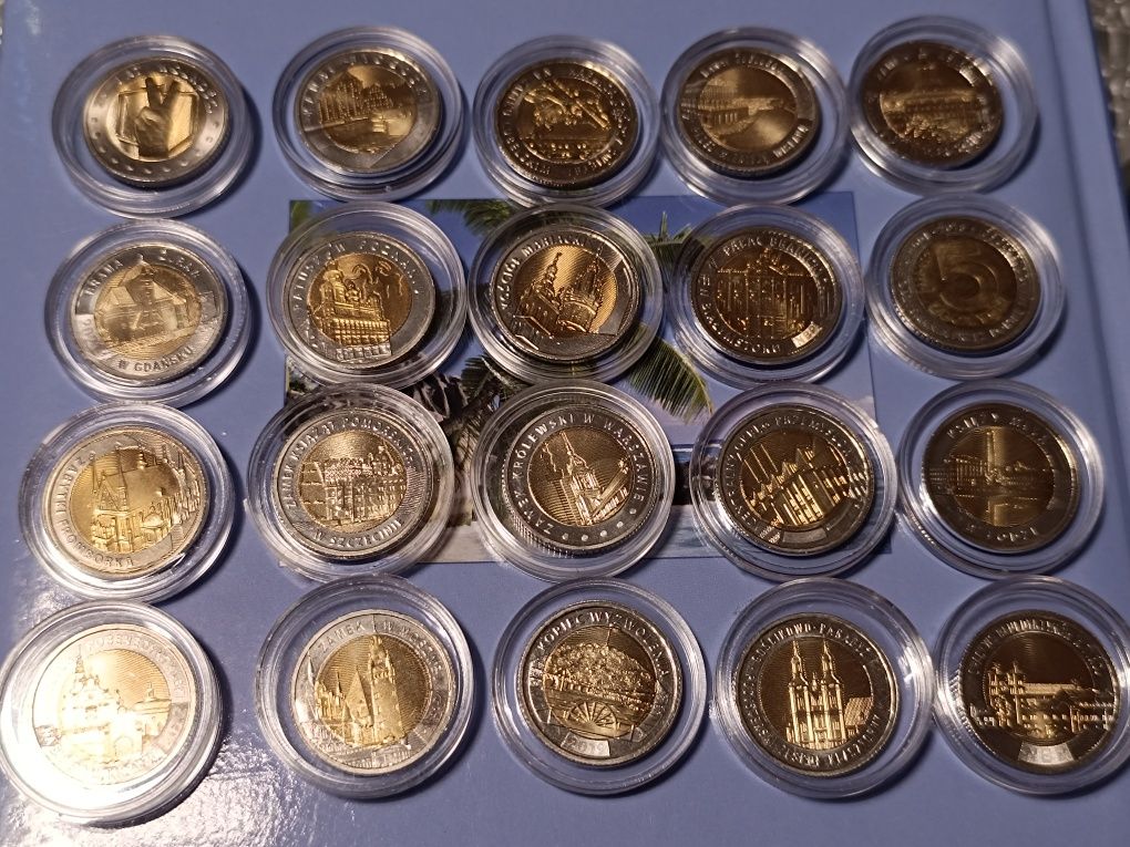 Zestaw monet 5 złotych - menniczne